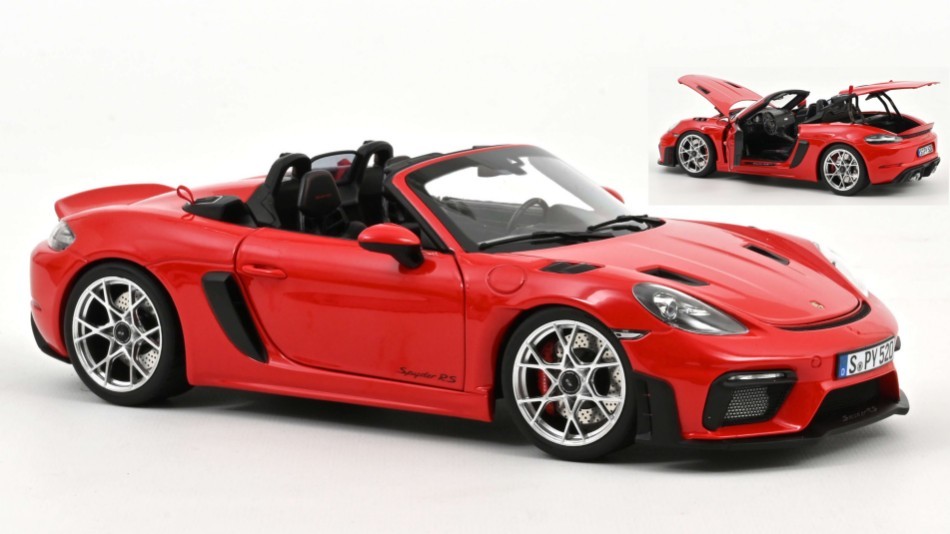 Porsche 718 Spyder Rs 2023 Gardes Red 1:18 Model 187271 Norev