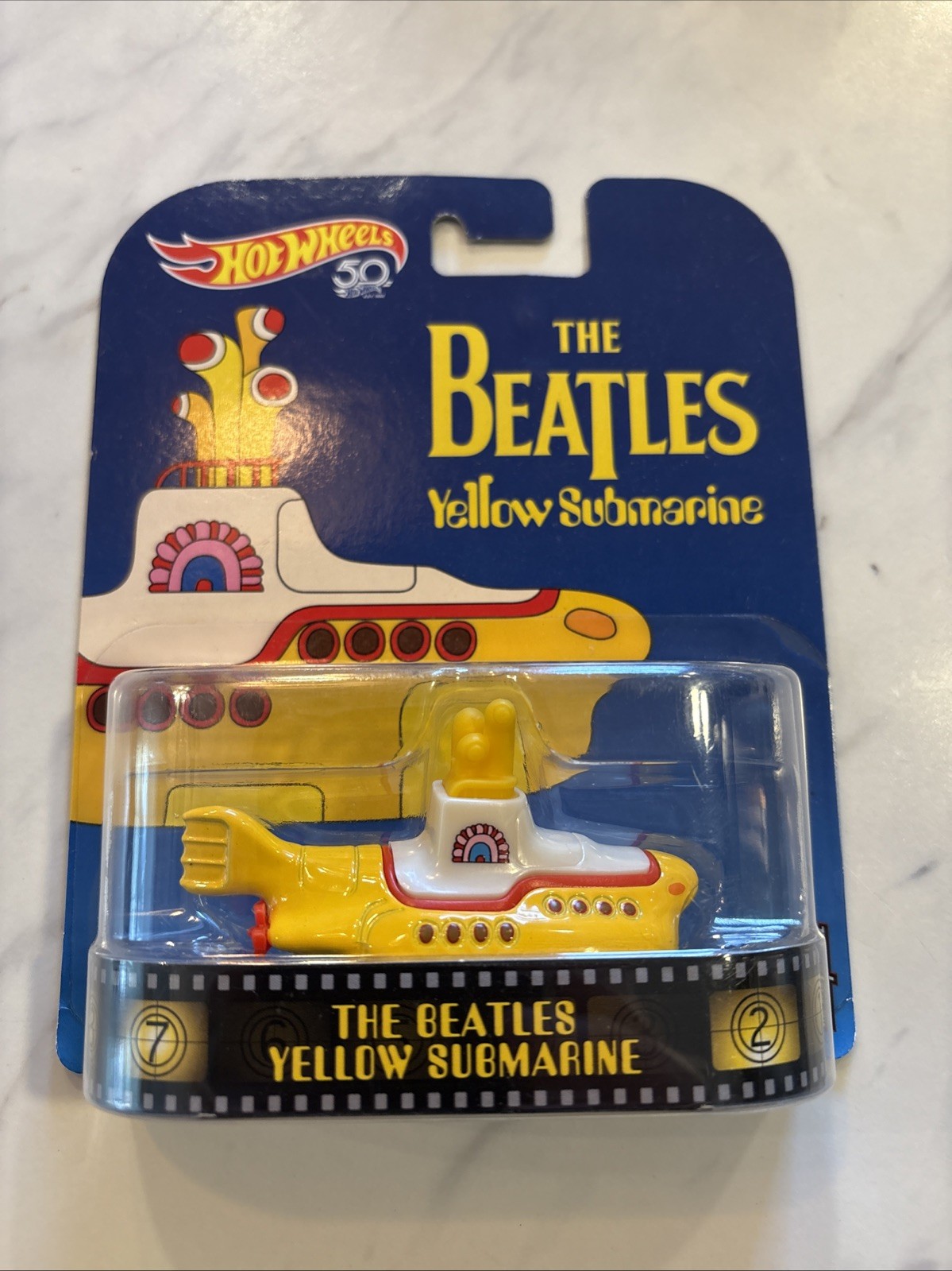 Hot Wheels 50th Anniversary Premium The Beatles Yellow Submarine 1/64 scale