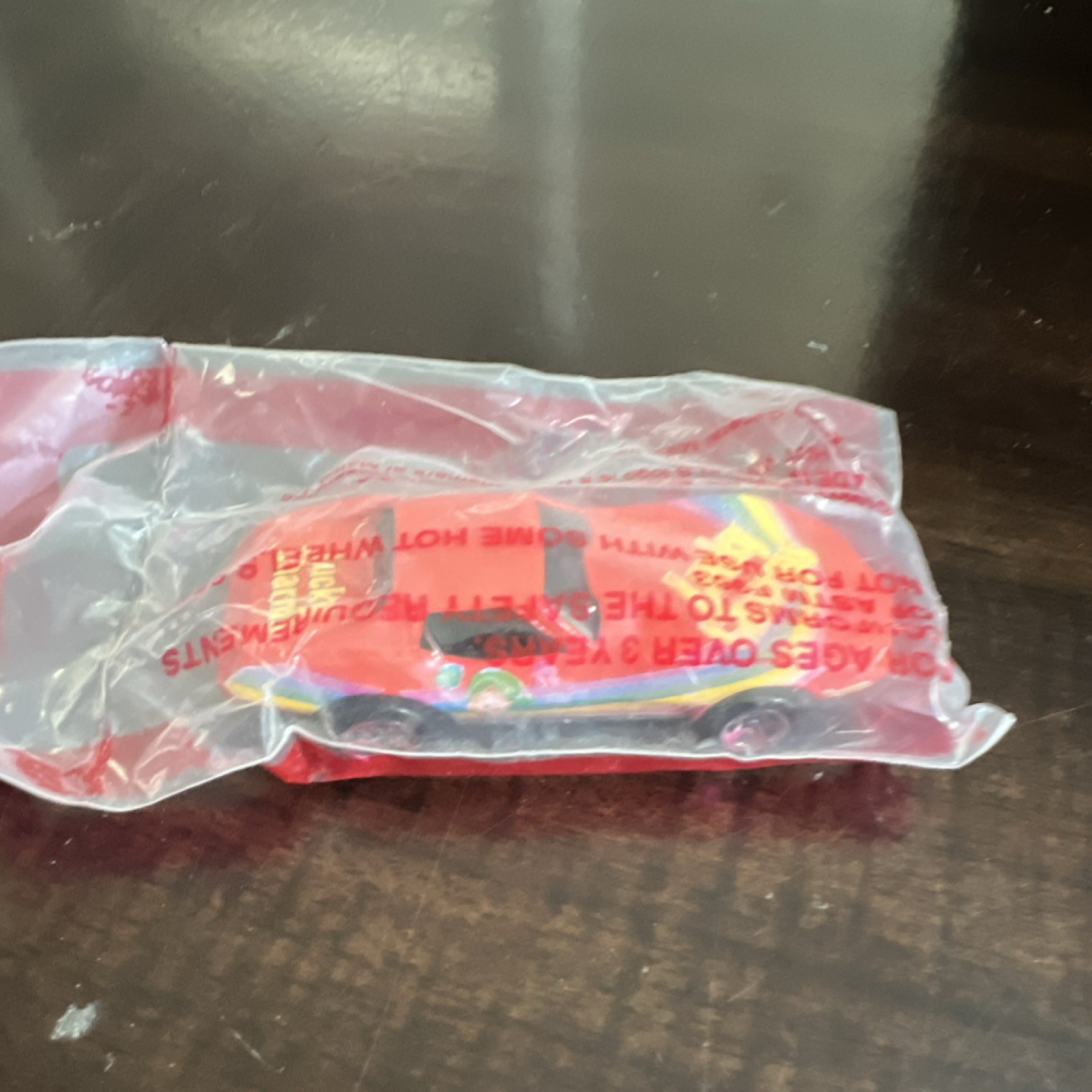 Hot Wheels 1:64 Diecast Car Red Multicolor Unopened Box Boys Girls 3-4 Years