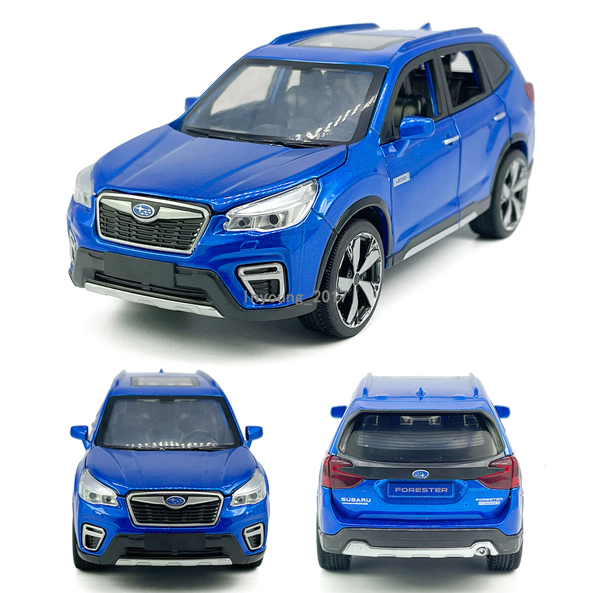 1:30 Subaru Forester Model Toy Car Diecast Toy Vehicle Toys for Boys Gifts Blue