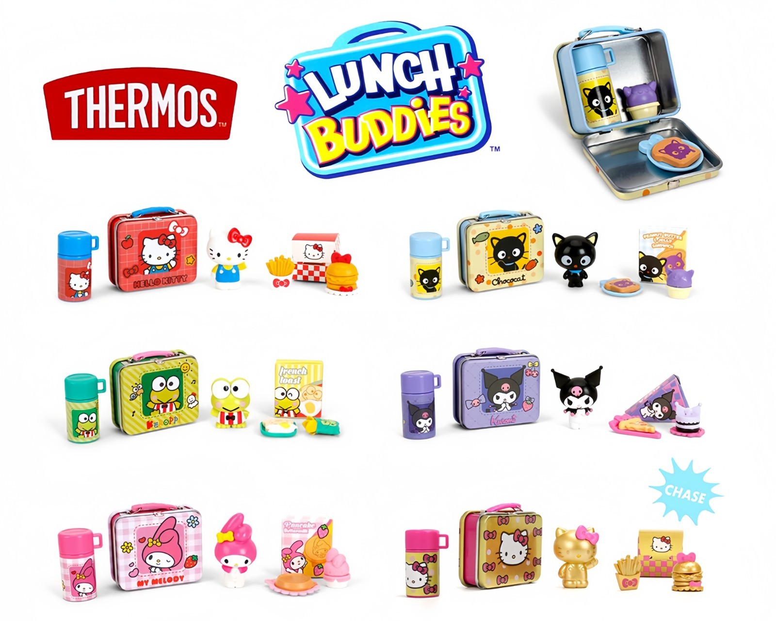 Jada 2″ Lunch Buddies Thermos Wave 1 Hello Kitty Blind Pack (1 Pcs)