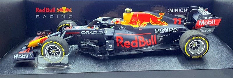 Minichamps 1/18 Scale 110 211911 Red Bull RB16B F1 Mexican GP 2021 Perez #11