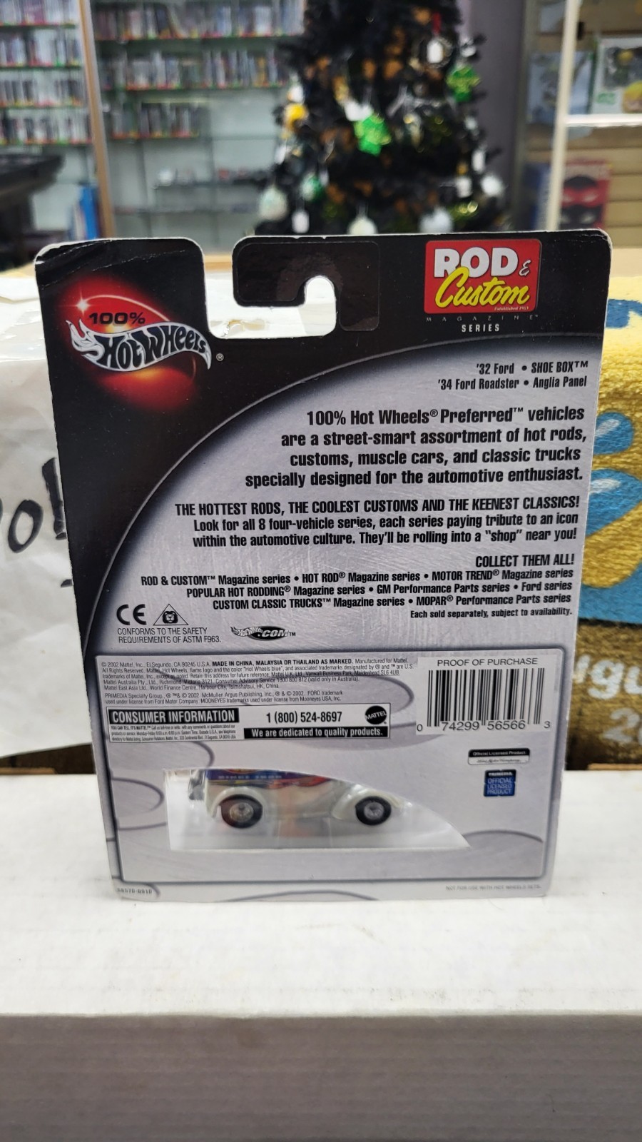 NIB 2002 ANGLIA PANEL DELIVERY VAN ROD & CUSTOM MAGAZINE HOT WHEELS HW 1/64 #4/4