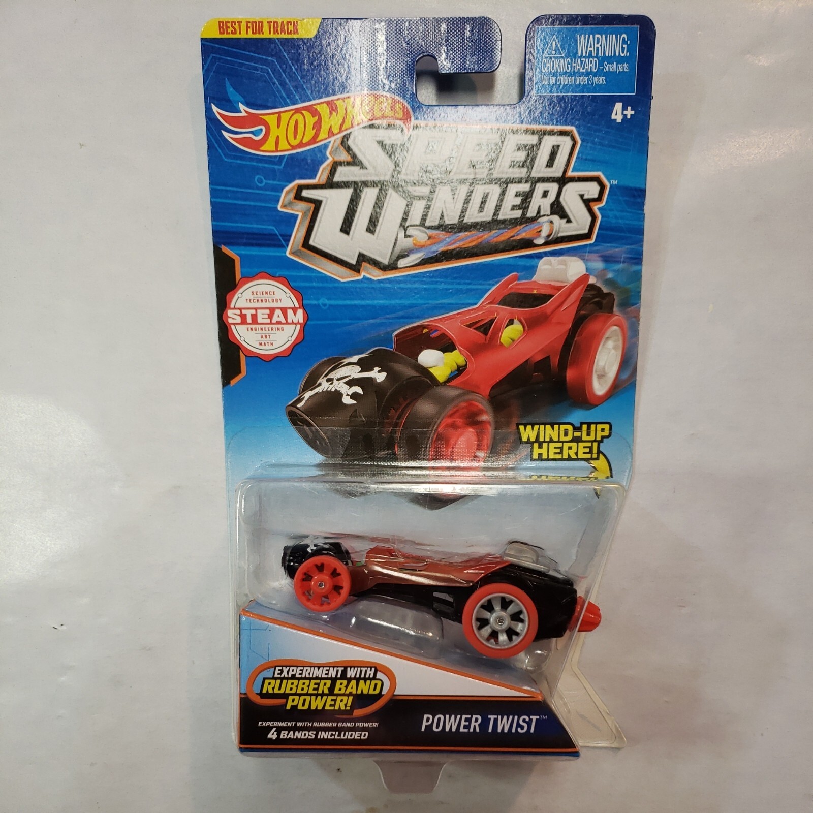 NEW – HOT WHEELS, SPEED WINDERS, POWER TWIST RUBBER BAND POWER 2016 WIND-UP