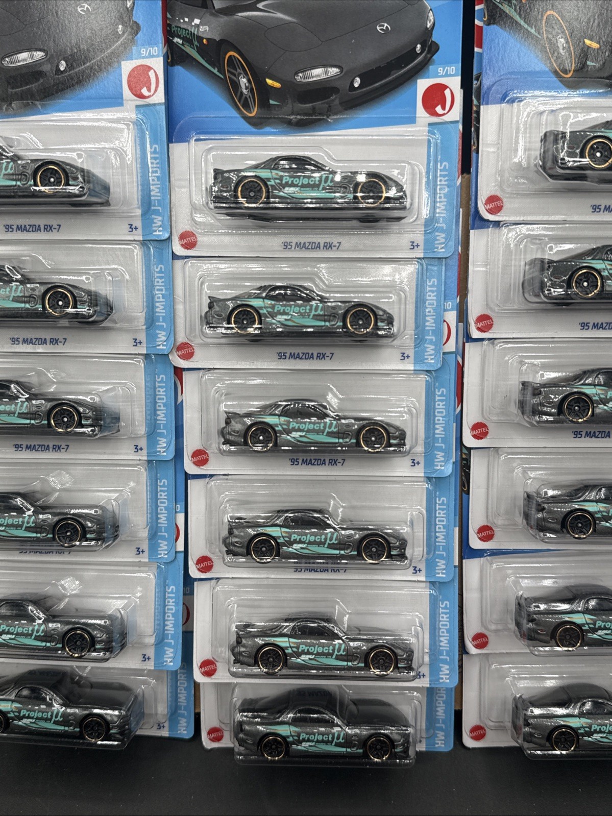 🎮2024 Hot Wheels Lotx18 KROGER EXCLUSIVE COLOR GRAY 95 MAZDA RX-7 HW JIMPORTS🎮