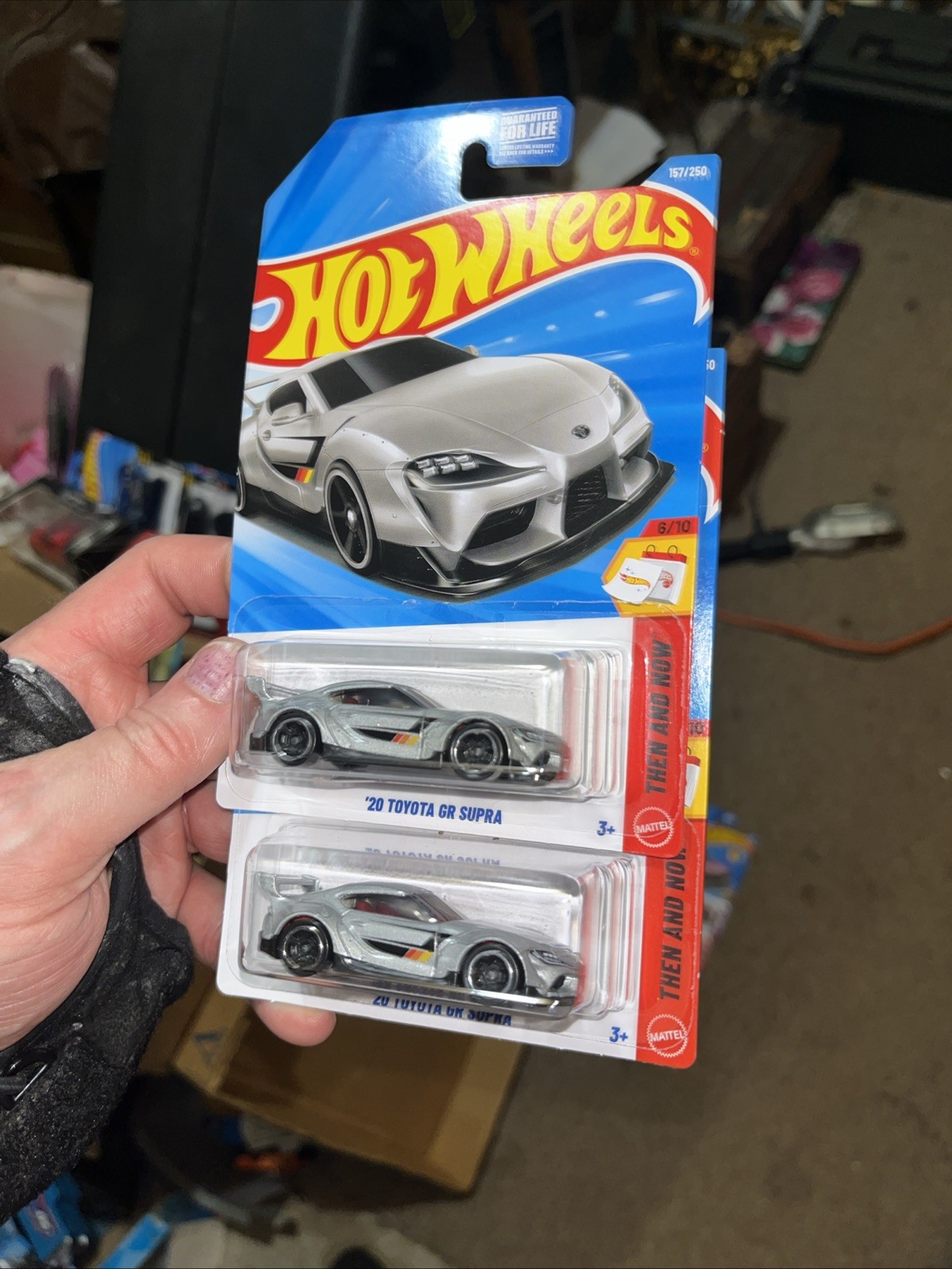 NEW 2026 Hot Wheels Then And Now ’20 Toyota GR Supra Silver #157 Lot Of 2