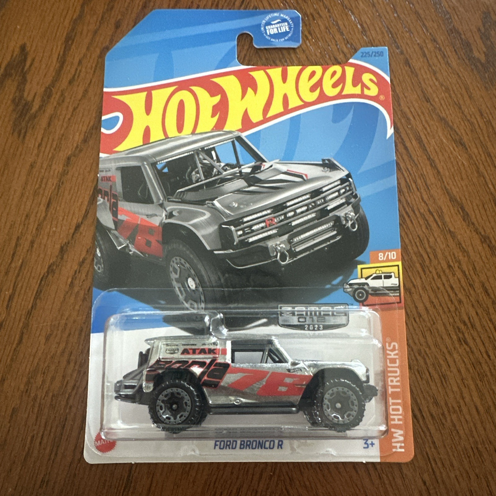 2023 Hot Wheels 225/250 HW Hot Trucks 8/10 Bronco R Raptor Zamac Edition 012