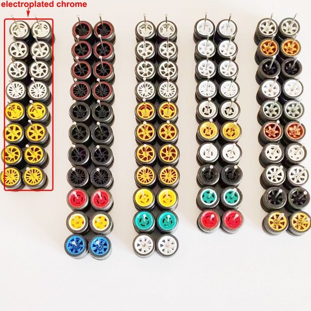 Hot Wheels 50 Sets *YOU CHOOSE* Mixed Style Rims & Real Rider Rubber Tires 1/64