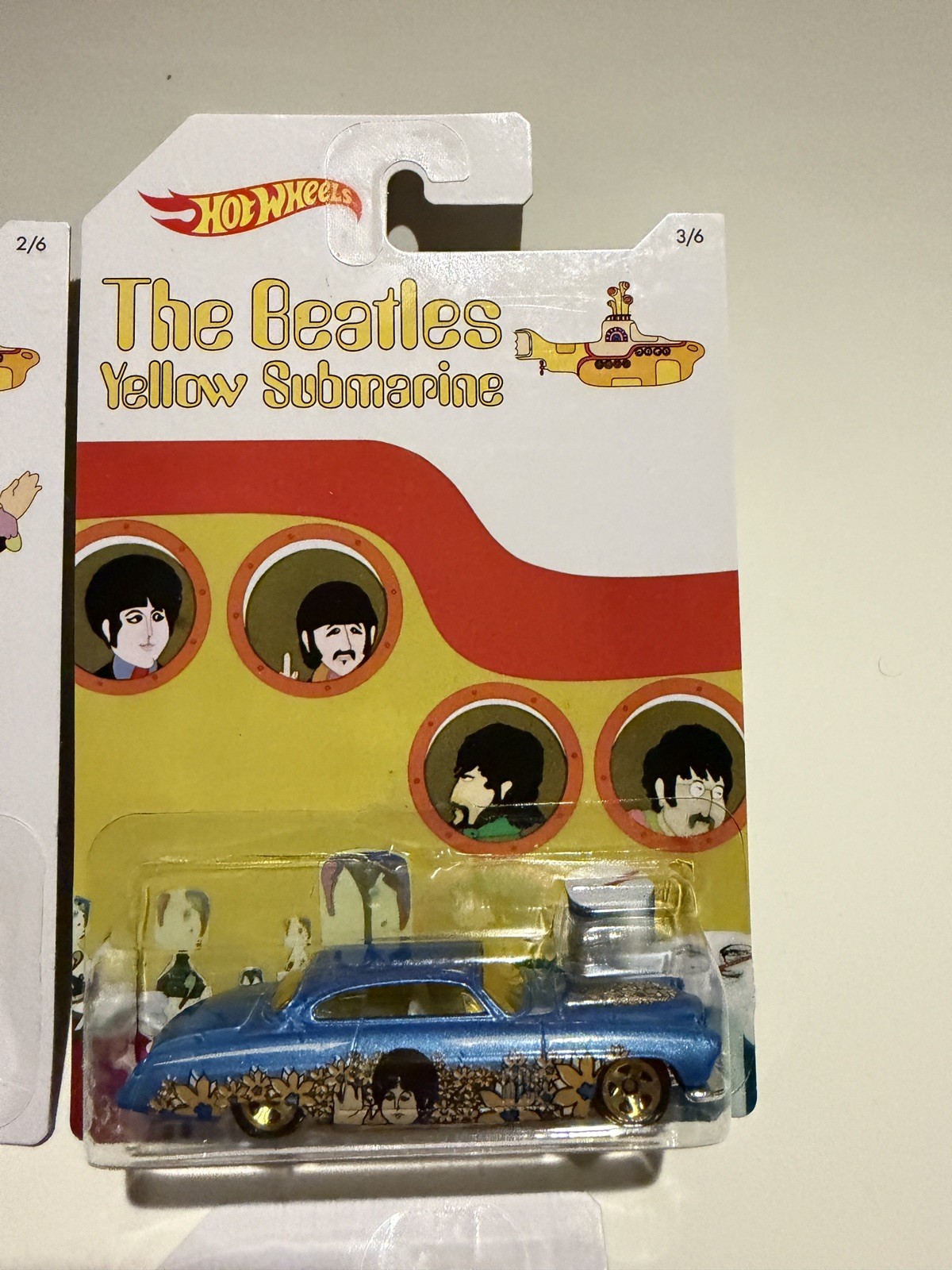 Hot Wheels 50th Anniversary The Beatles Yellow Submarine Full Set Of 6