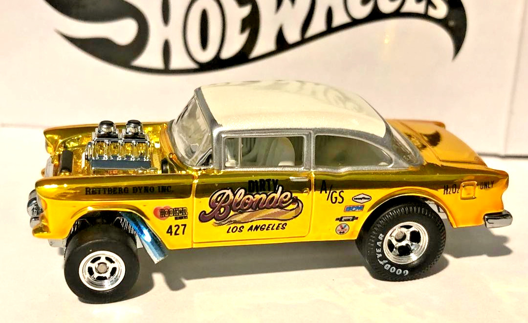 Loose RLC Exclusive Collectors Club ‘55 Chevy Bel Air Gasser DIRTY BLONDE 427