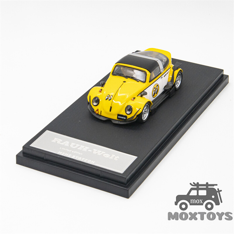 Mini Station 1:64 RWB-Targa Beetle T1 Van Trailer Set Mooneyes Model Car
