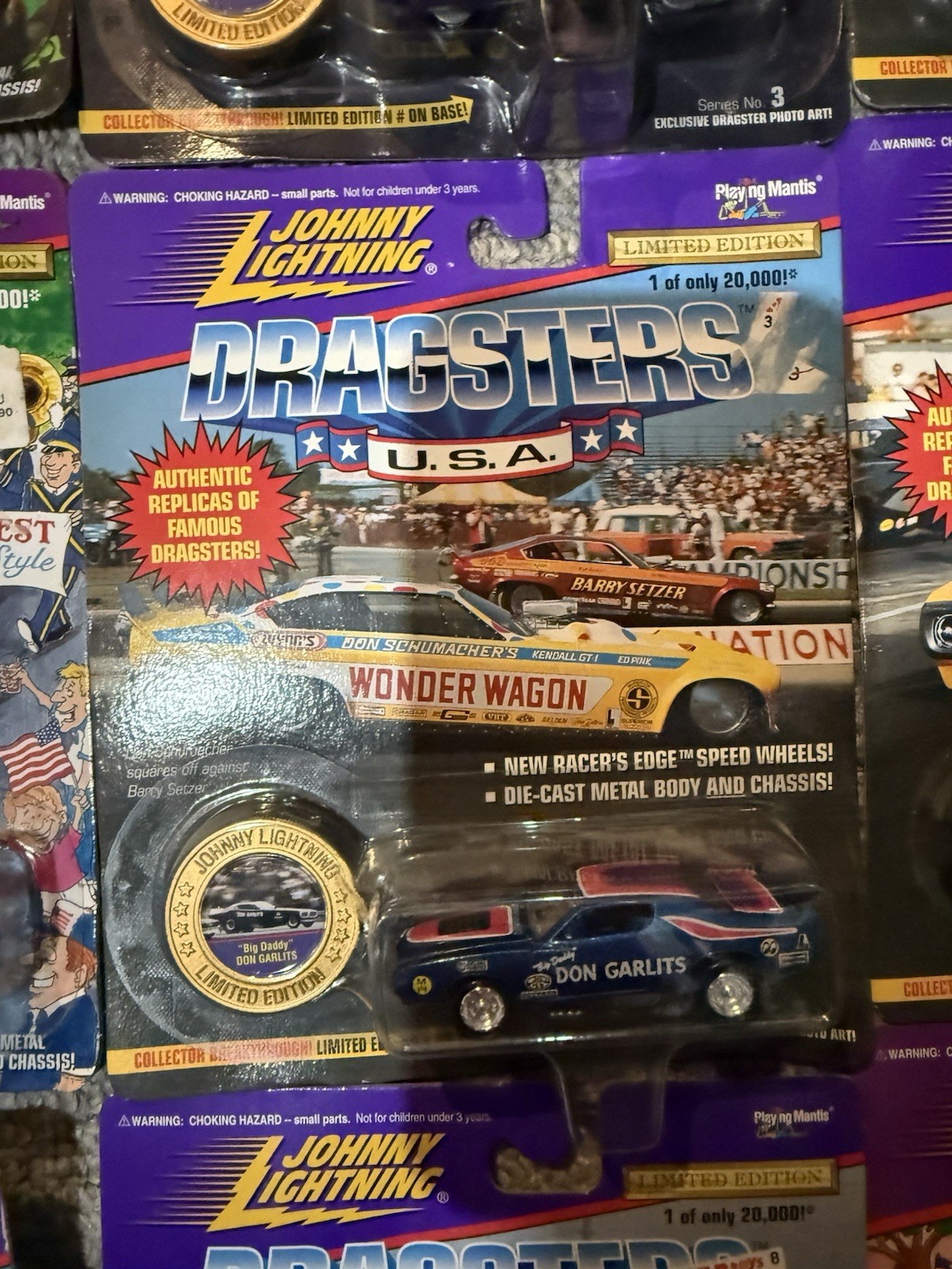 Johnny Lightning Dragsters Lot. Bakers Dozen. All Sealed.