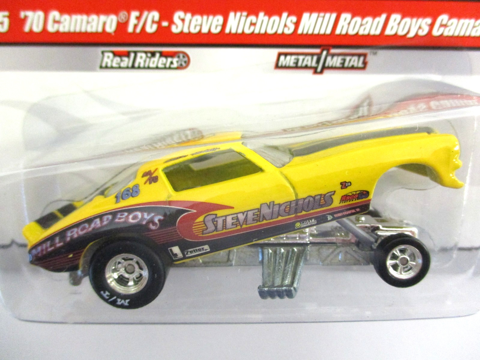 HOT WHEELS – DRAG STRIP DEMONS MILL ROAD BOYS 1970 CHEVROLET CAMARO FUNNY CAR