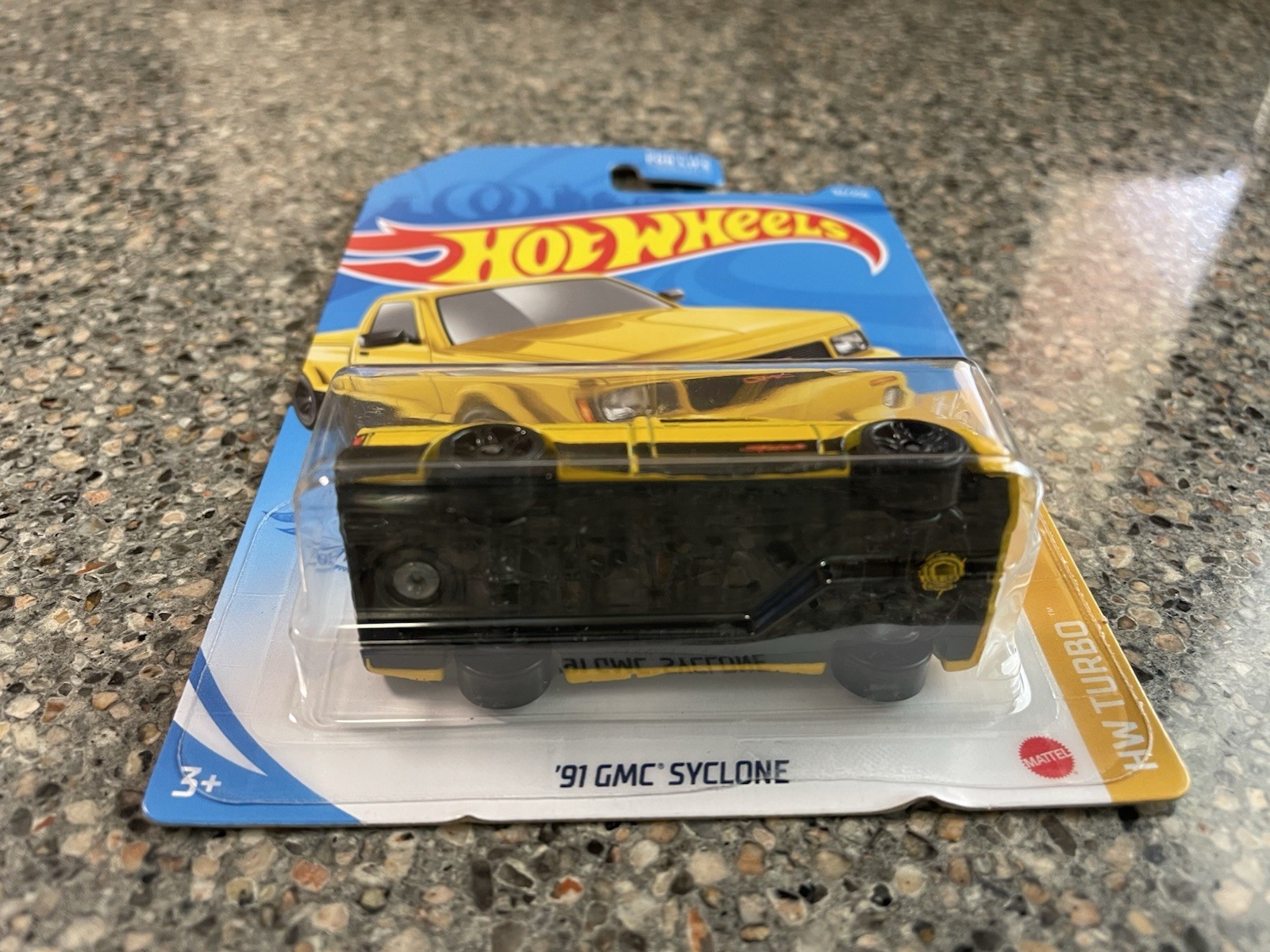 2021 Hot Wheels HW Turbo #3/5 ’91 GMC Syclone Yellow Kroger Exclusive – New