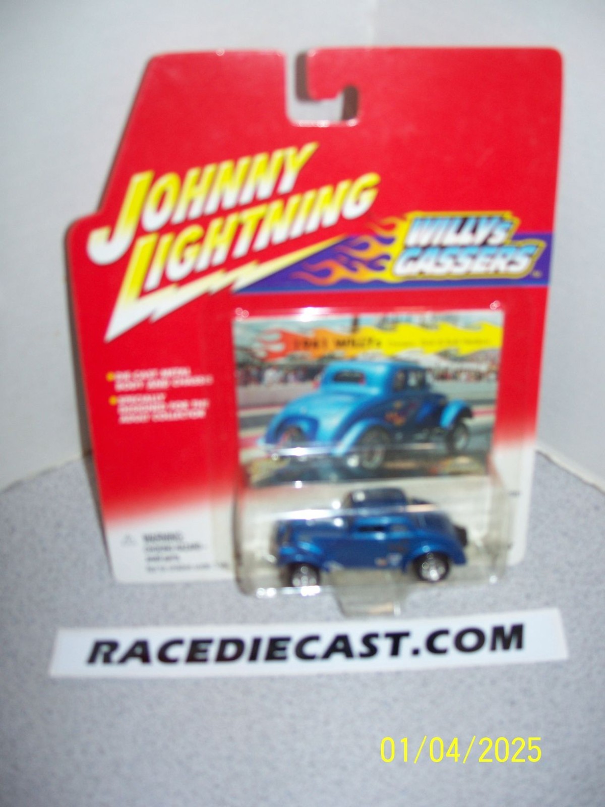 KEN HULL 1/64 NHRA 1933 WILLY’S BLUE GASSER JOHNNY LIGHTNING