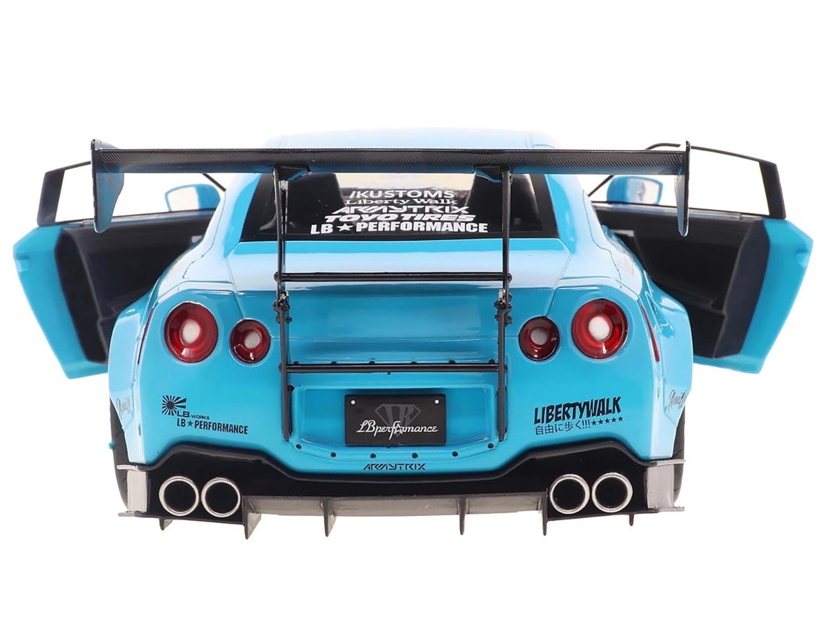 SOLIDO LBWK LIBERTY WALK 2023 NISSAN SKYLINE GT-R R35 1/18 BABY BLUE S1805817