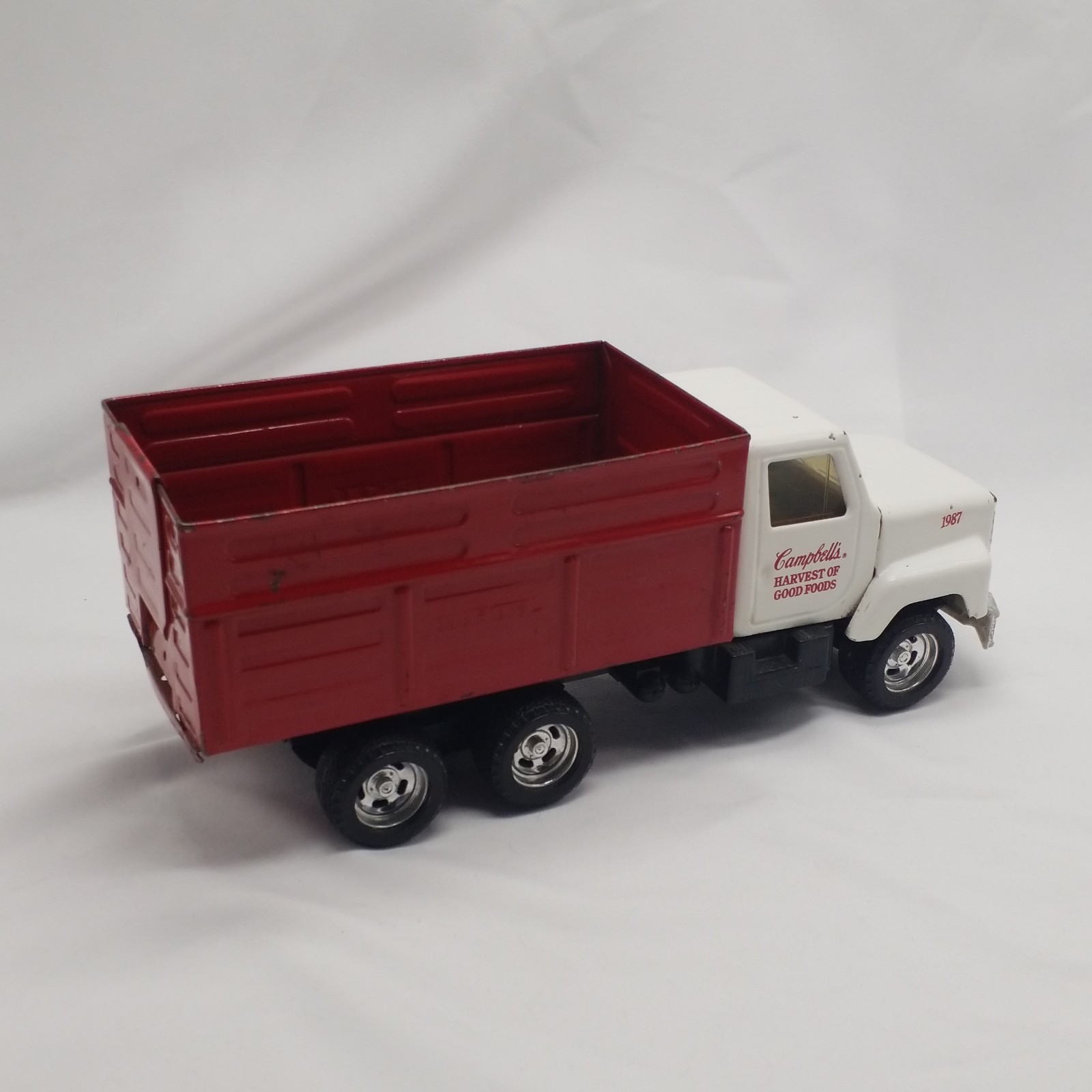 VTG 1987 ERTL Campbells Soup Truck Pressed Steel International Grain Dump Toy