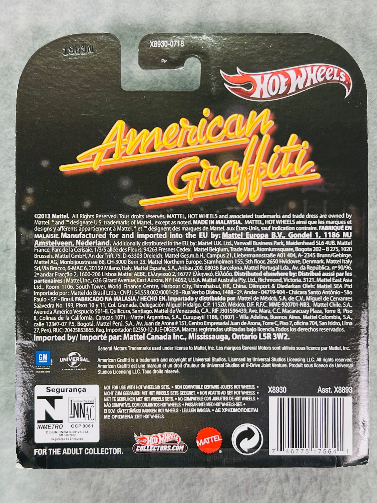 🔥Hot Wheels Retro Entertainment American Graffiti ’58 Impala LOWRIDER H26🔥