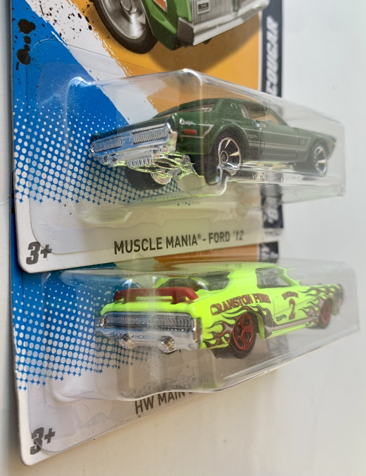 Hot Wheels 2012 KMART COLOR VARIATIONS ‘68 Mercury Cougar ‘69 Cougar Eliminator