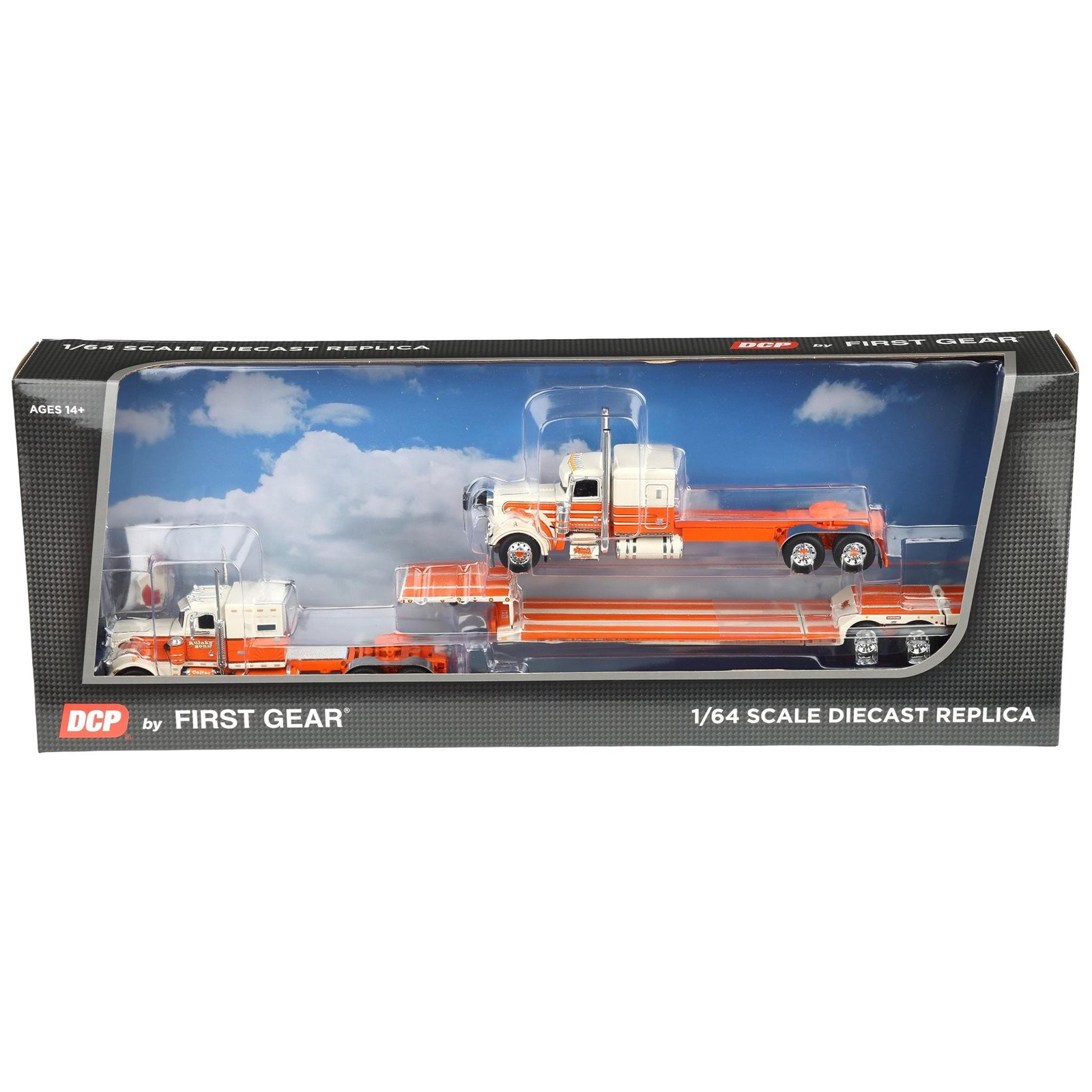 DCP 1/64 Peterbilt 389 &359 Fontaine Lowboy Kulak & Son’s Trucking 60-2138