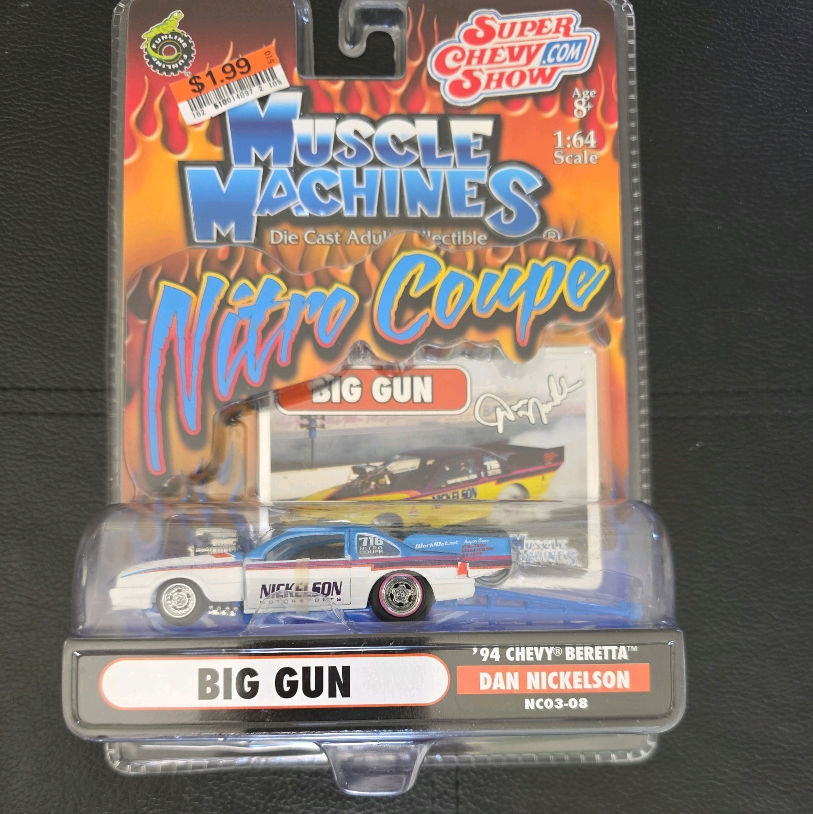 6 Pks 1:64 scale Muscle Machines Nitro Coupe die-cast vehicles Adult Collectibes