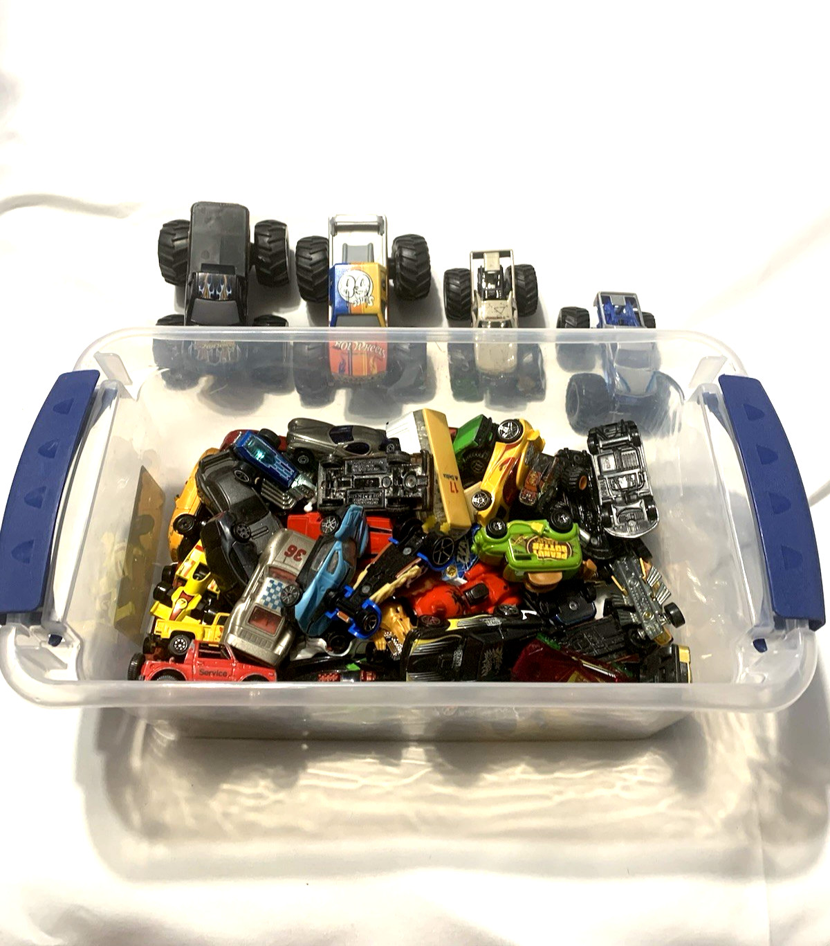 Lot of 65 Mixed Brands Hot Wheels Loose Cars From Various Years and Models
