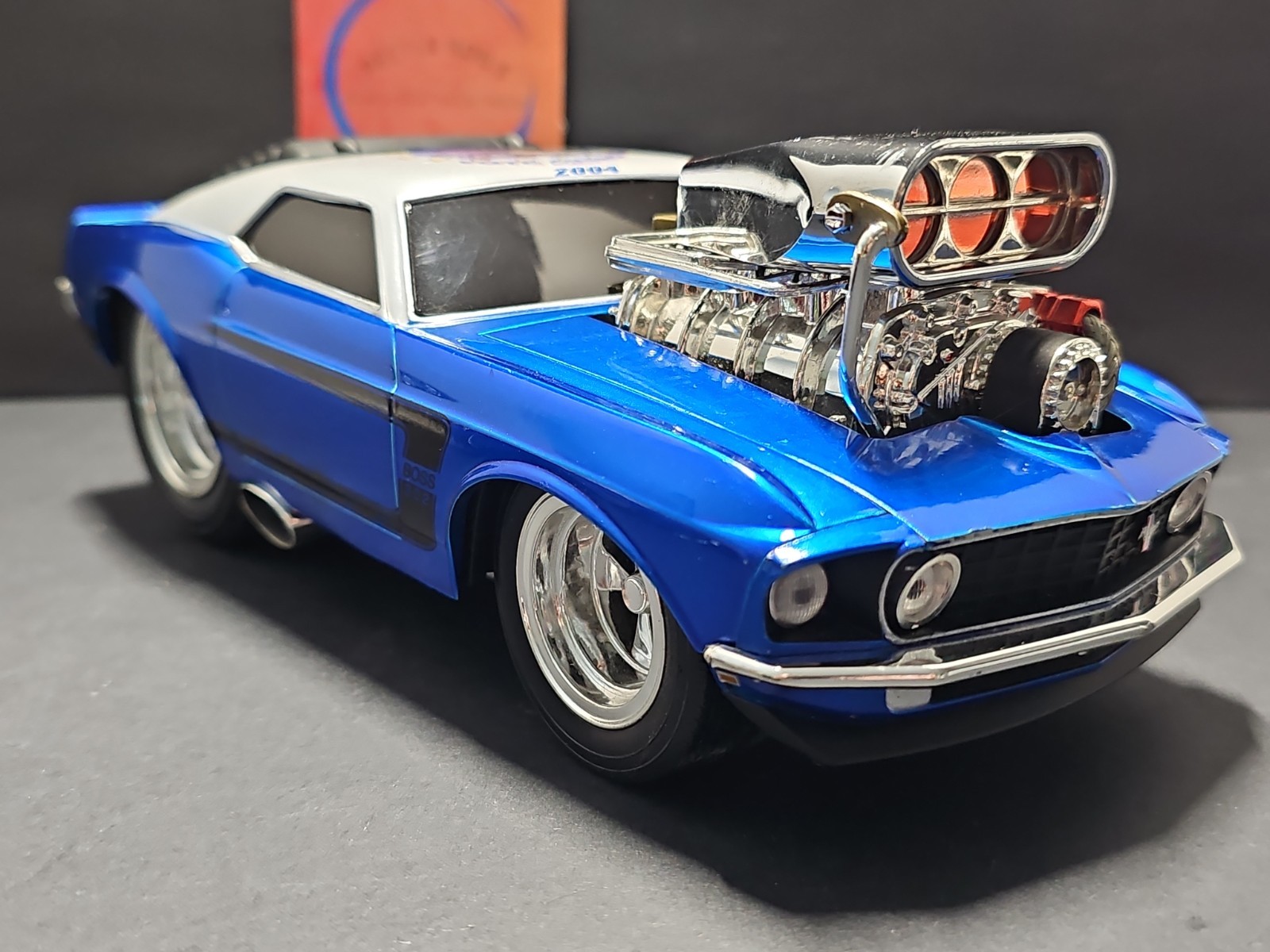 Vntg 2004 Muscle Machines 1969 Ford Mustang Vote America 1:18 Diecast Car NO BOX