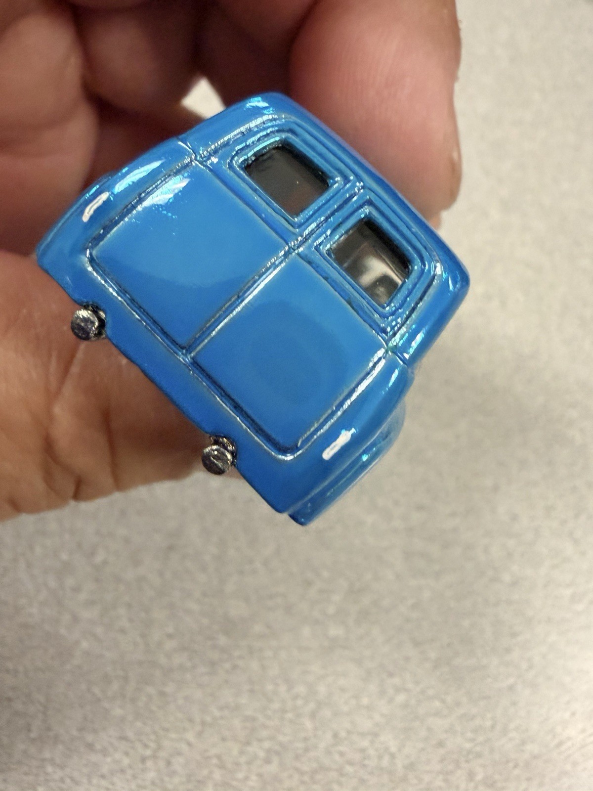 Hot Wheels ’56 Ford Custom, Blue Metalic Paint, on 3D printed lowrider wheels