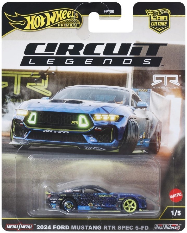 NEW Hot Wheels Car Culture Circuit Legends JBK48 2024 FORD MUSTAND RTR SPEC-5-FD