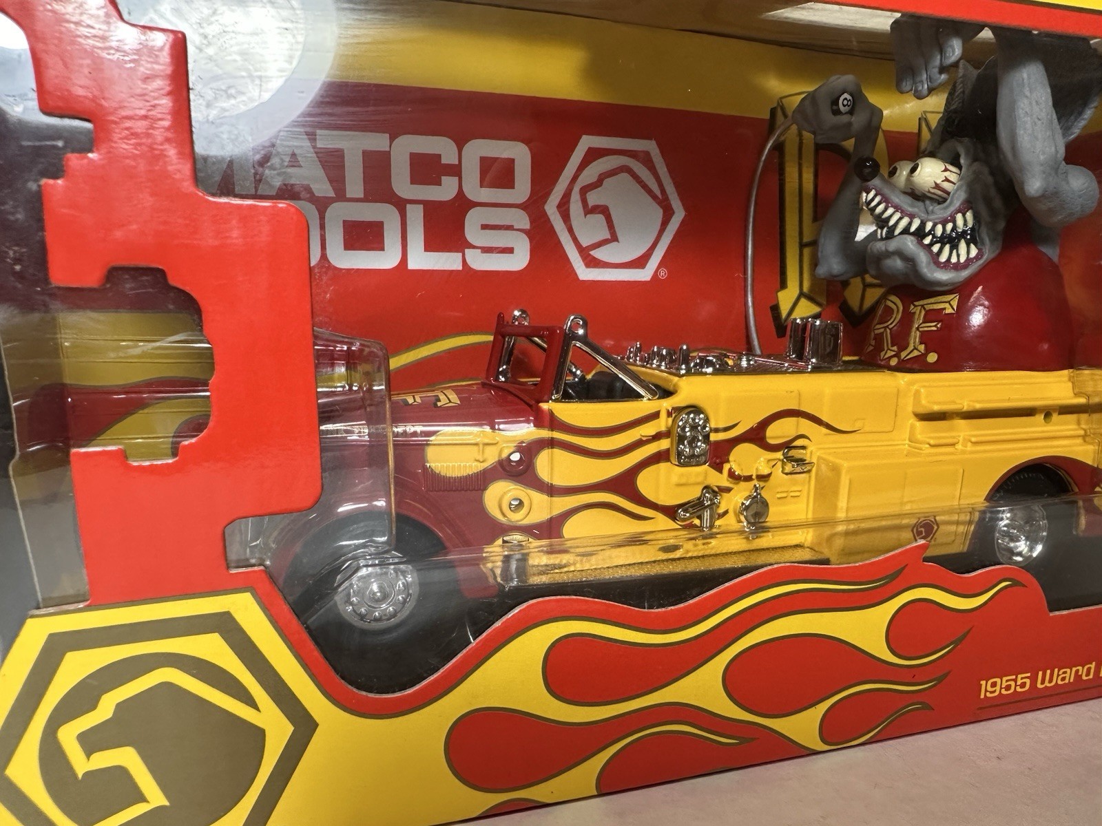 Matco Tools Rat Fink Fire Dept. 1955 Ward Lafrance Truck Ertl 10″ NEW NIB (read)