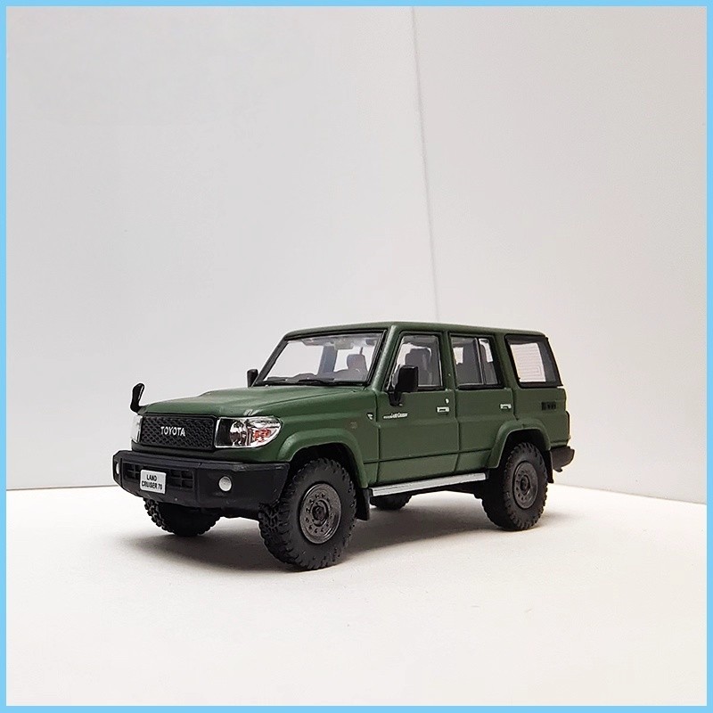 MASDI 1/64 Scale Toyota Land Cruiser LC76 1994 Green Diecast Car Model Gift