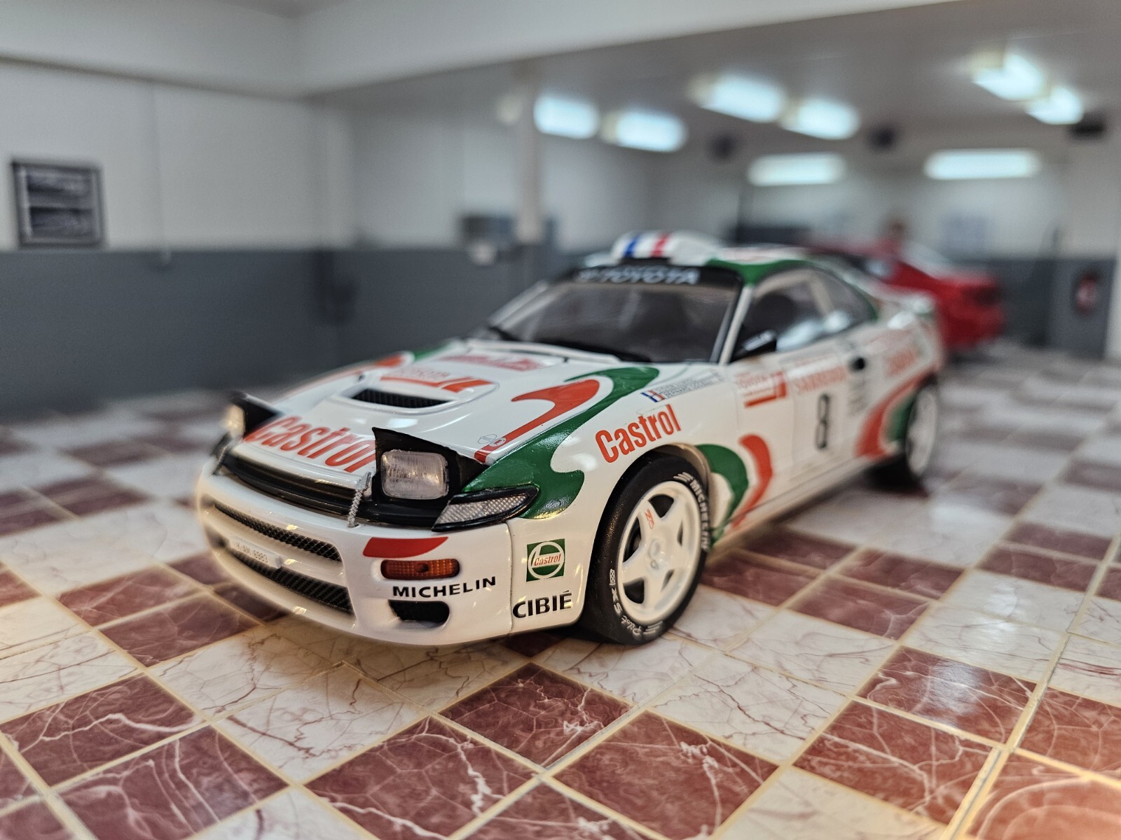 SPB 1/24 SCALE 1994 TOYOTA CELICA TURBO ST 185 AURIOL SANREMO DIECAST MODEL CAR