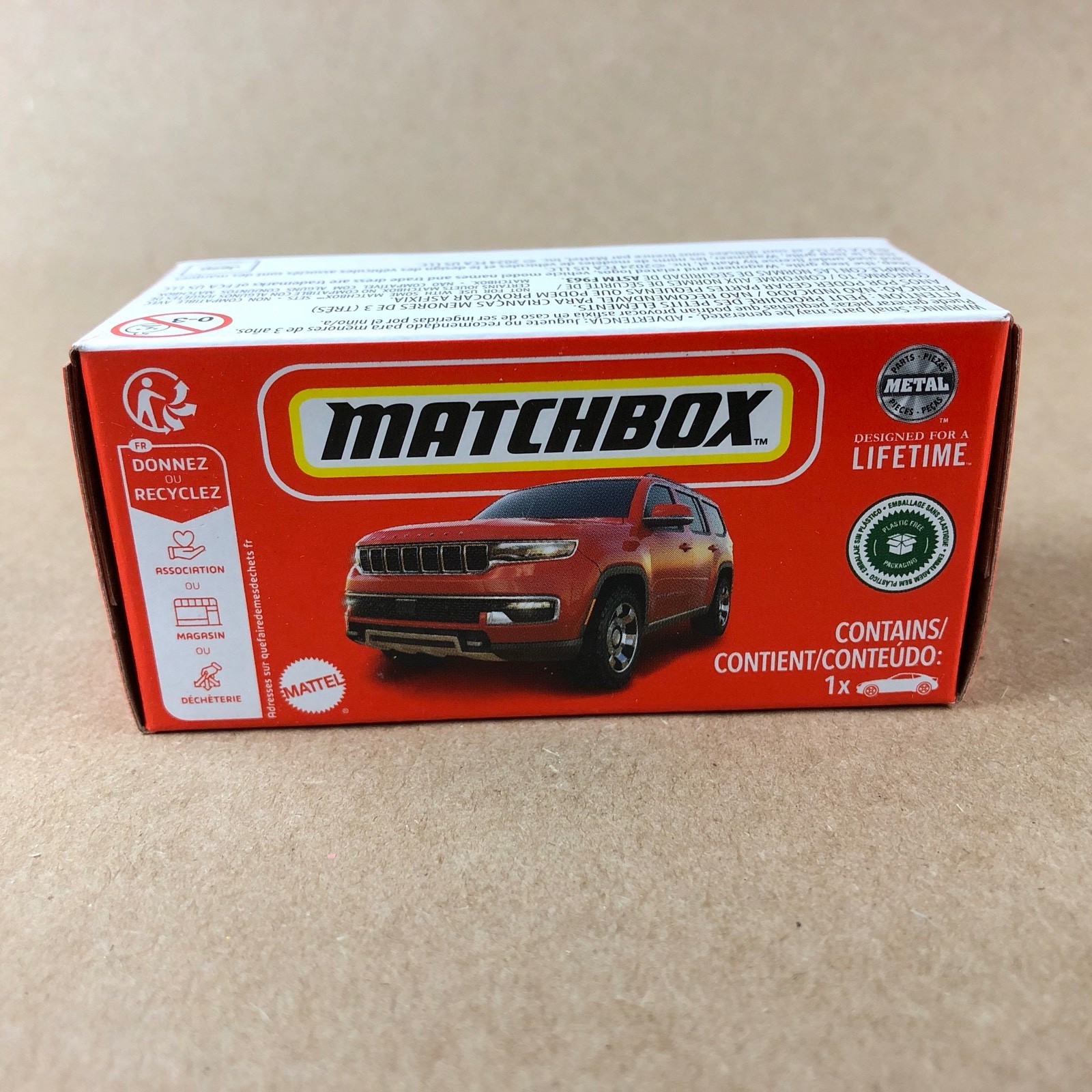 2024 Matchbox Power Grabs 2022 Jeep Wagoneer Red 97/100 1:64 Diecast Car