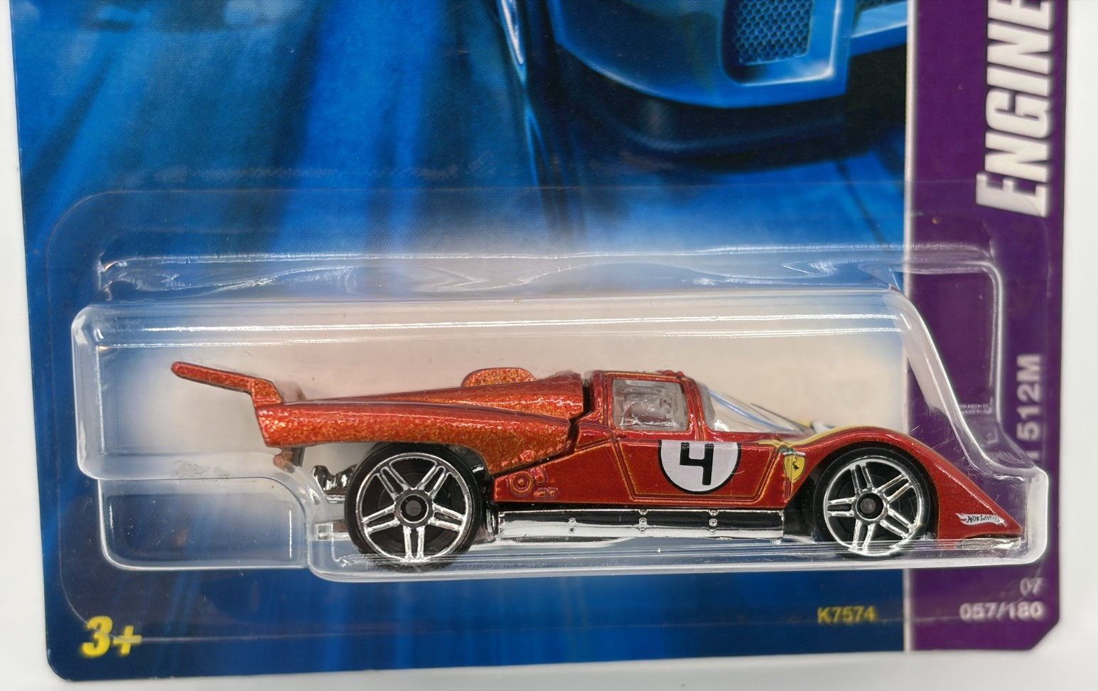 Hot Wheels 2007 Engine Revealers 10 of 04 Ferrari 512M 2007 057/180 1:64