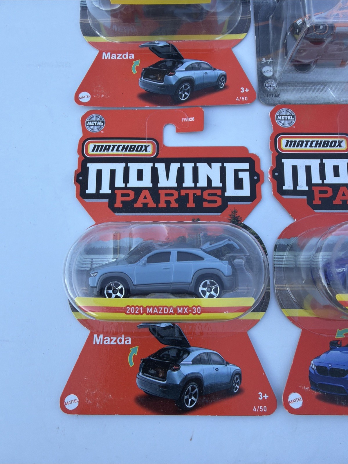 MATCHBOX MOVING PARTS LOT OF 12 CARS BMW Mazda Bentley Mercedes Land Rover Ram