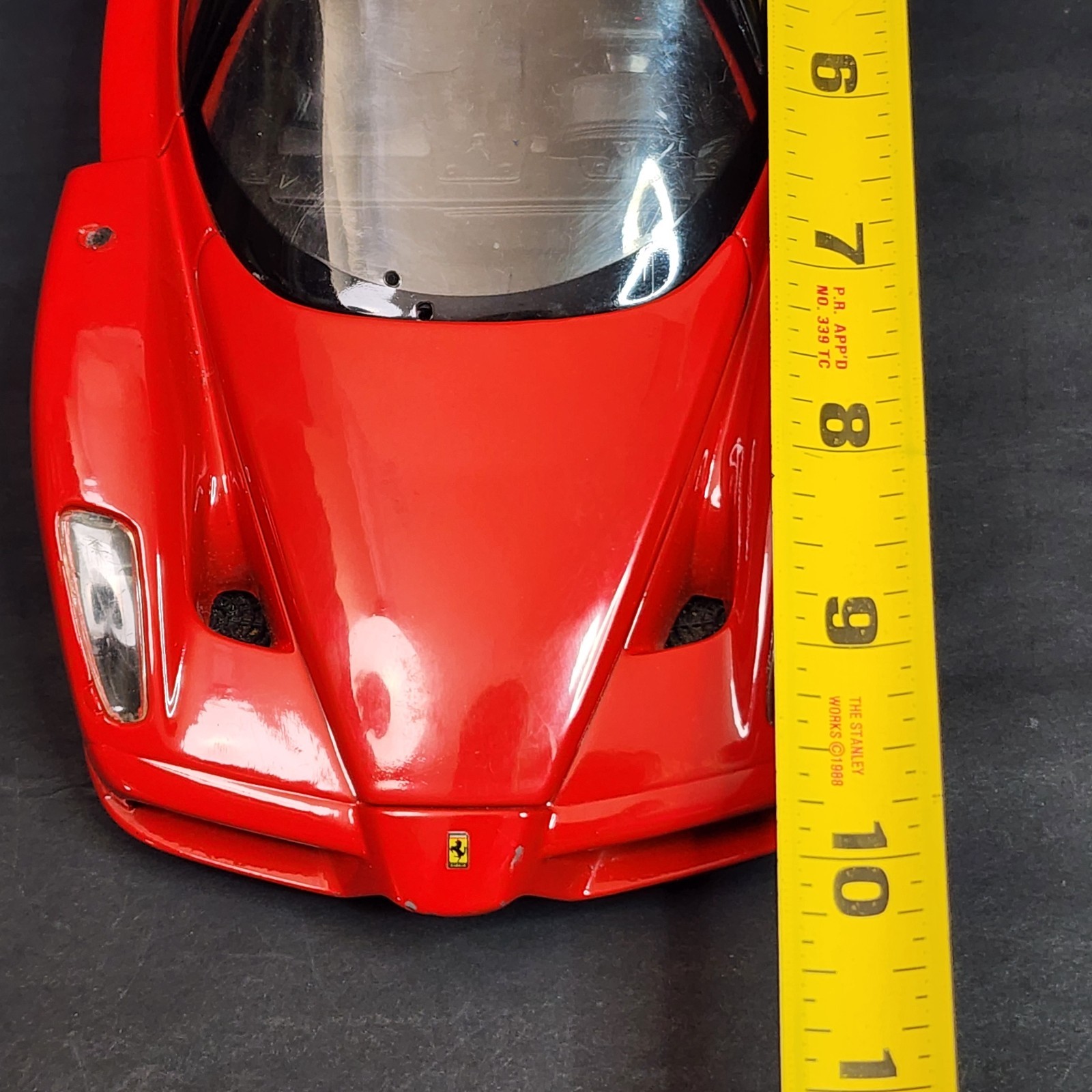 Rare Mattel Retro 2002 Y2K Hot Wheels Ferrari Enzo 1:18 Red Car Vtg Diecast V12