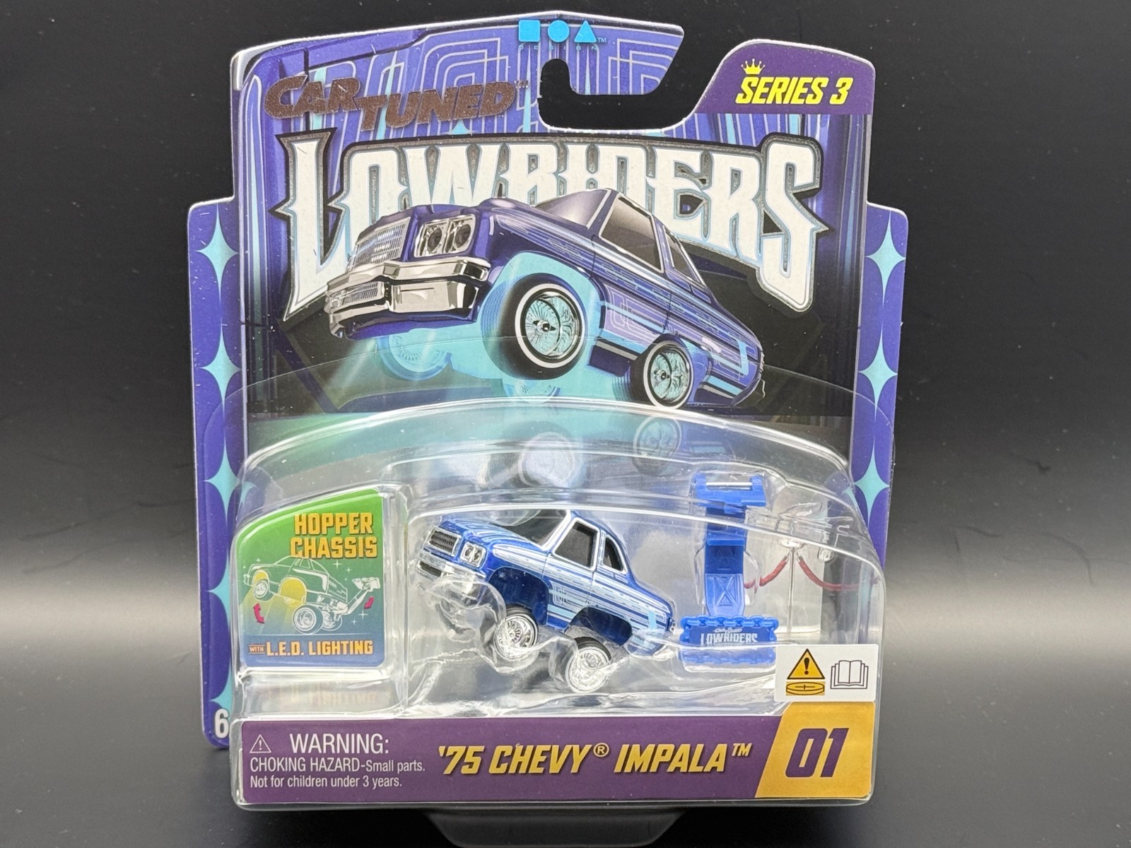 CarTuned 75 Chevy Impala Series 3 Lowriders LED Glow #01 Lowriders 1/64