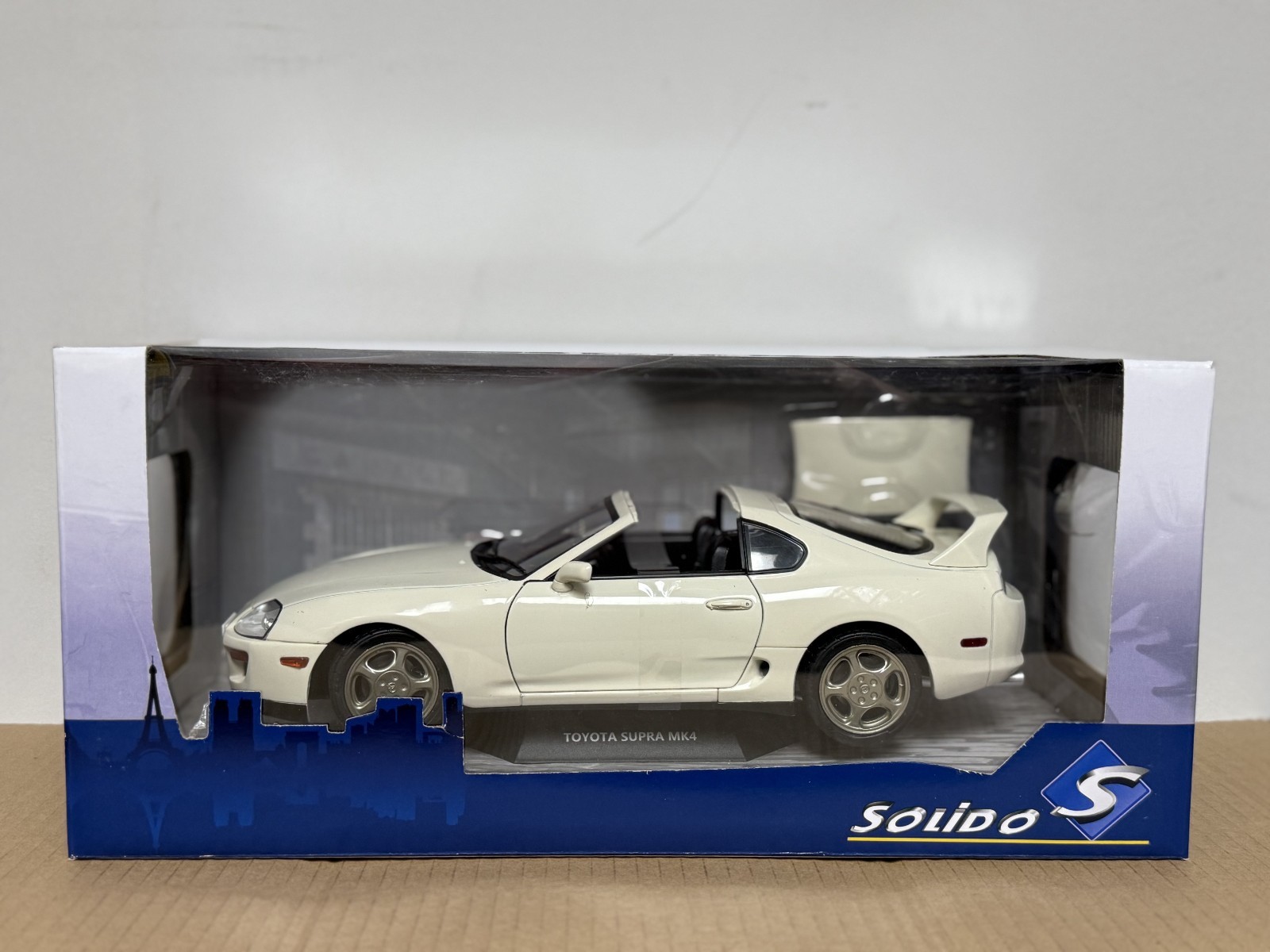 1993 TOYOTA SUPRA A80 MK4 TARGA TOP WHITE 1:18 by SOLIDO S1807602 NEW IN BOX