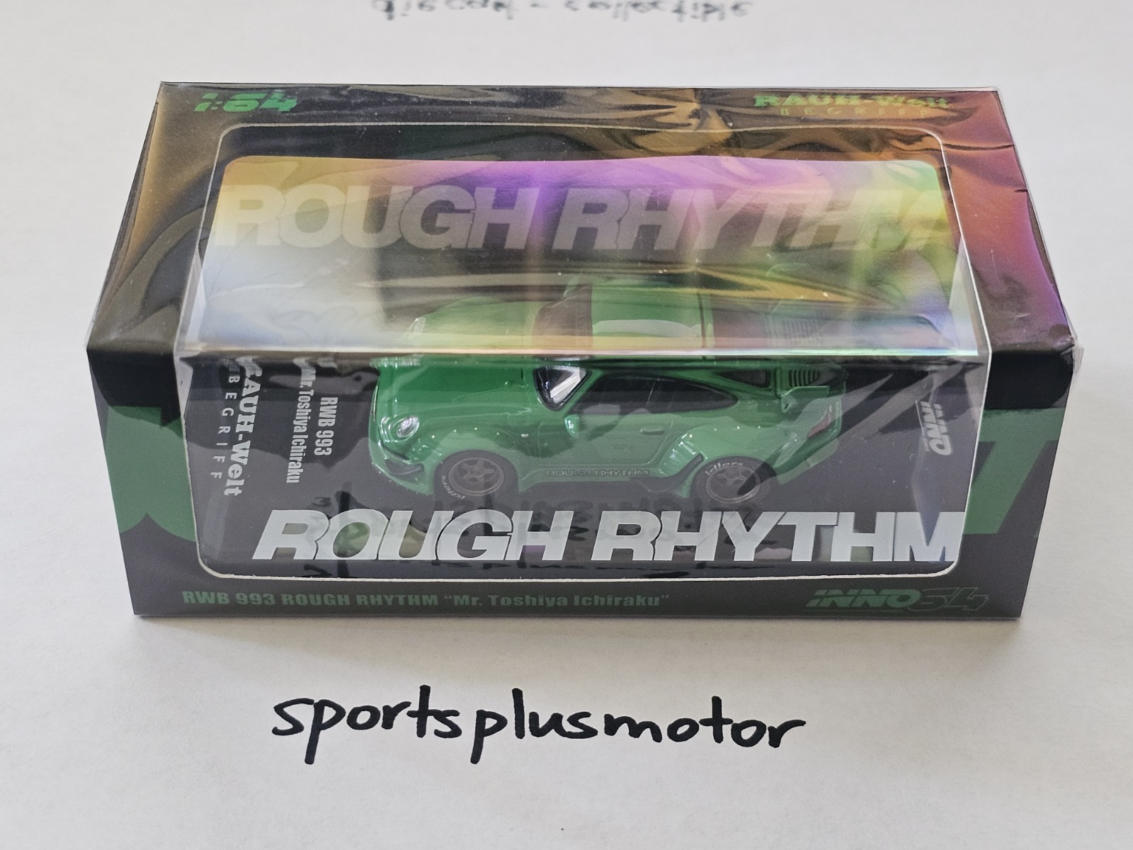 Inno64 RWB 993 rough Rhythm Green Cool Car Show 2026 (IN STOCK READY TO SHIP)