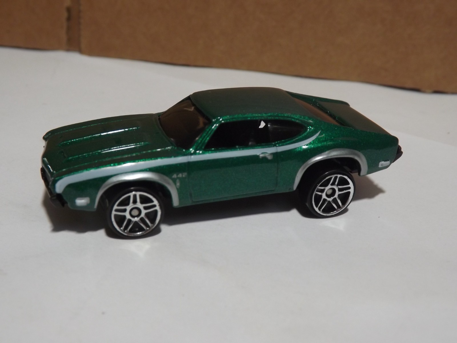 Hotwheels Green Oldsmobile 442 W-30 1/64 Scale