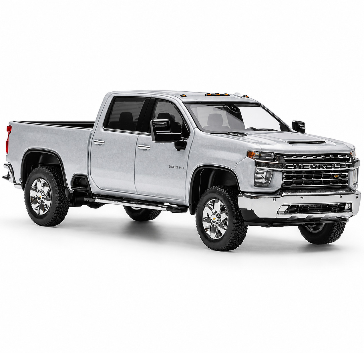 SMC 1/64 CHEVY SILVERADO PICK UP TRUCK Die Cast -SILVER-