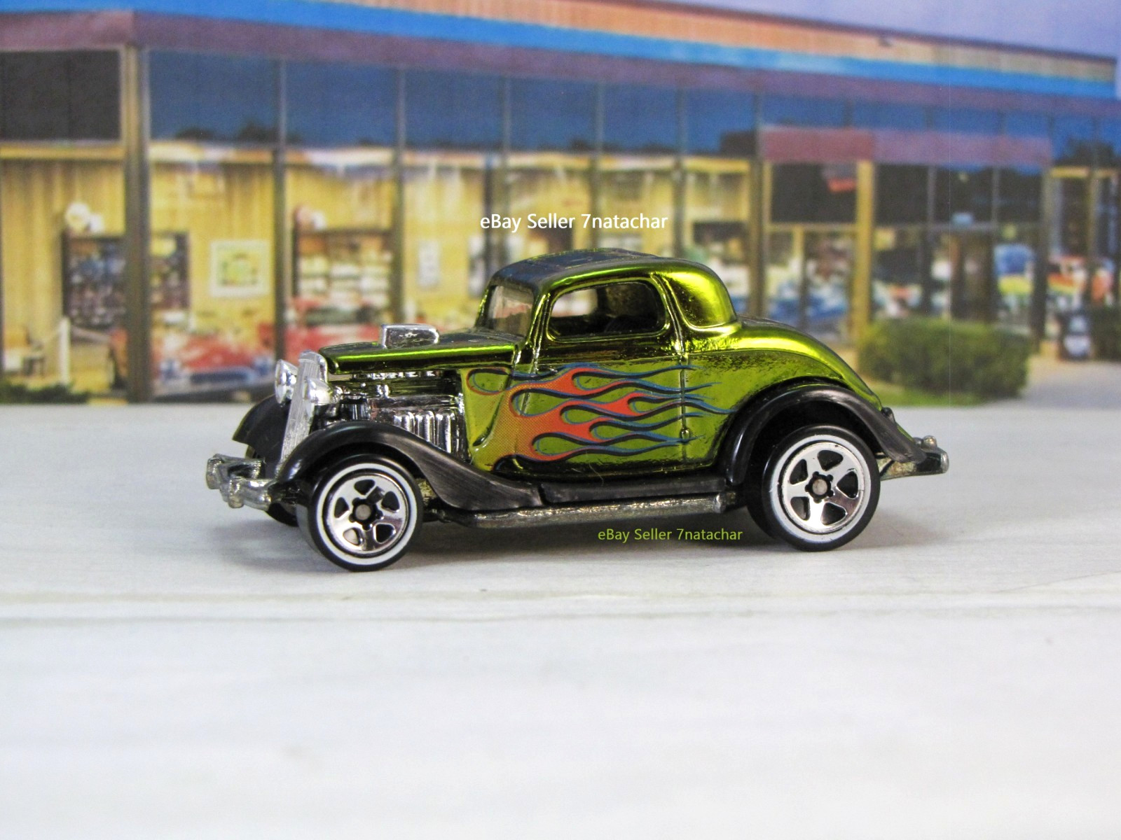 1934 Ford Coupe Flathead V8 Hot Rod Metal Model Collectible Car A1