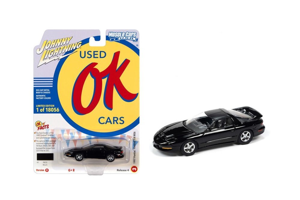 1997 PONTIAC FIREBIRD TRANS AM WS6 1/64 scale DIECAST CAR JOHNNY LIGHTNING
