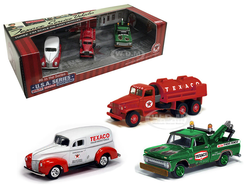 TEXACO 1940 FORD 1950 GMC 1965 CHEVY MINIATURE SET – 2017 – #6 in the USA Series