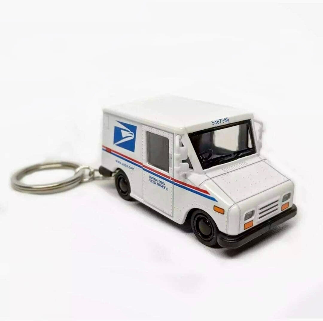 2PCS 2.5” USPS LLV Postal Service Mail Delivery Truck 1:72 Keychain