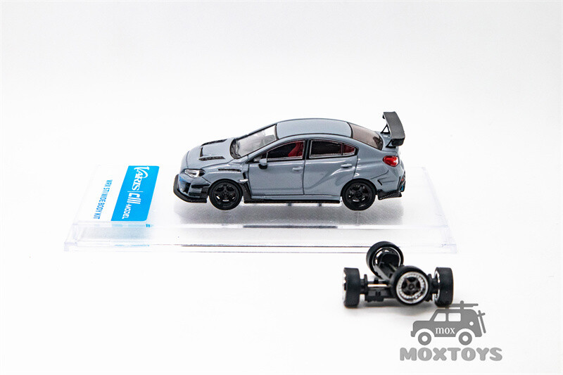 CM MODEL 1:64 STI/WRX Varis Widebody 1.0/2.0 Gray Diecast Model Car