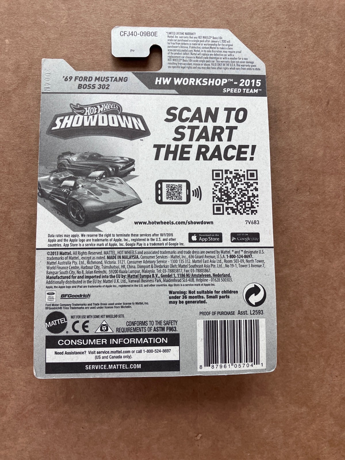 Hot Wheels HW Workshop Super Treasure Hunt ’69 Ford Mustang Boss 302 Copper