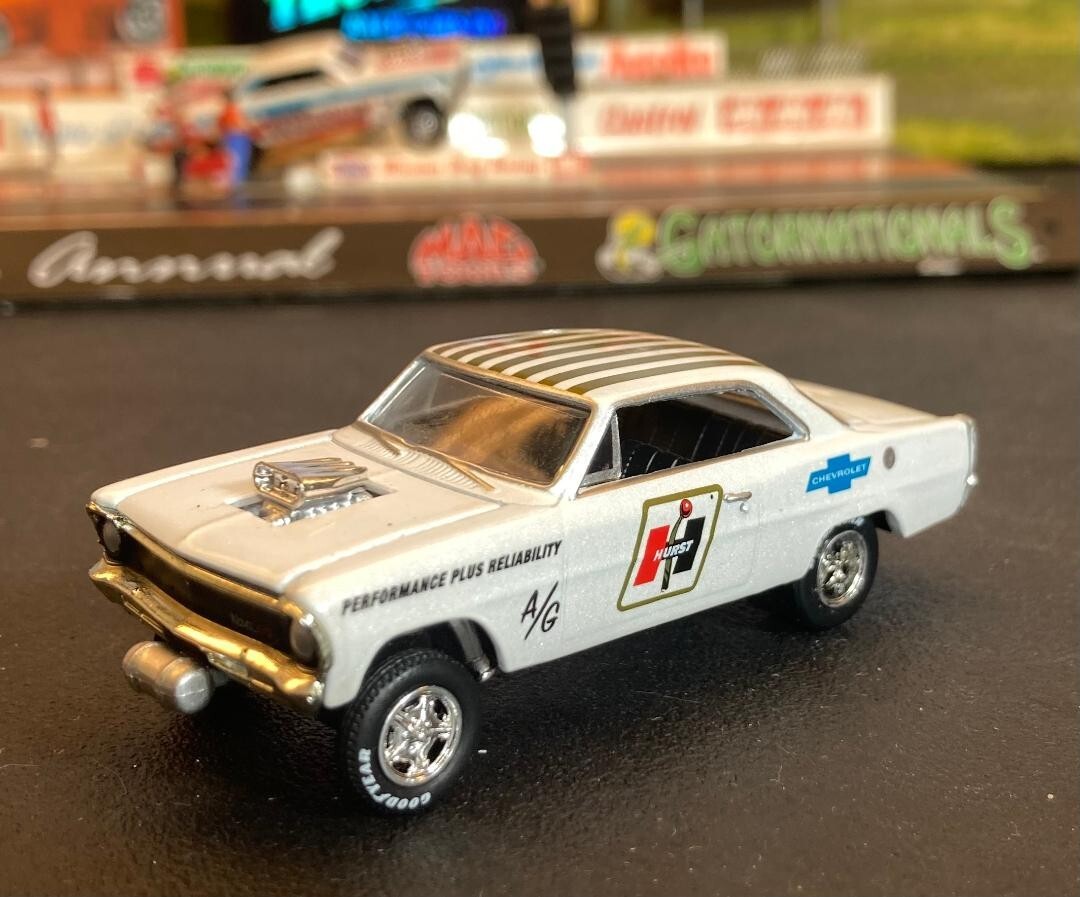 1967 CHEVY NOVA A/GAS BLOWN & INJECTED GASSER HURST NHRA DRAG RACING MIP
