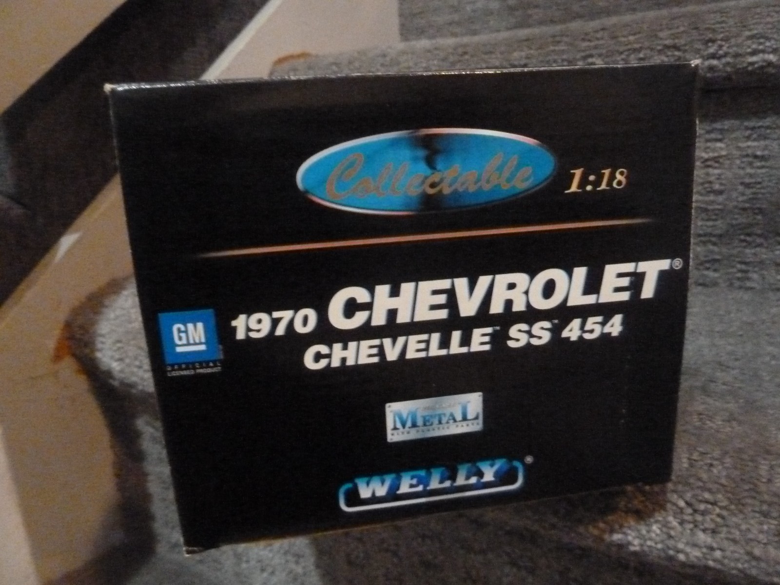 WELLY COLLECTABLE 1/18 Orange 1970 Chevrolet Chevelle SS454 Diecast Car RARE NEW