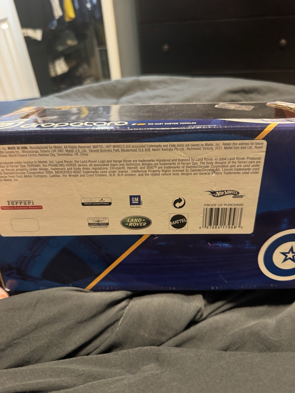 Hot Wheels Dropstars Mercedes Benz SL55 electric blue 1 24 scale diecast model